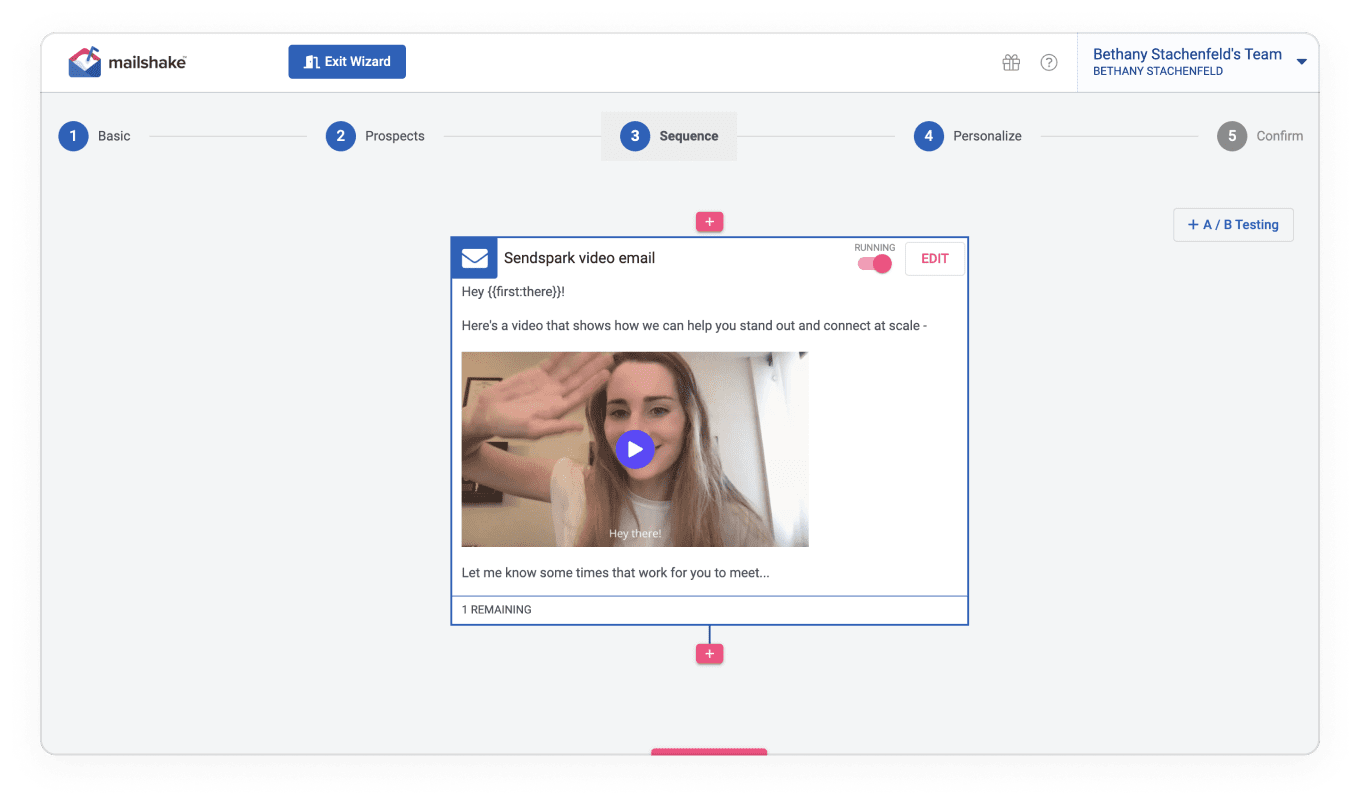 Send videos in Mailshake